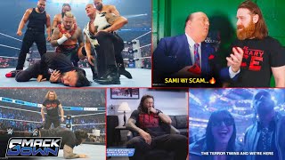 Sami  Roman k Dushmann ☝️🔥 Sami secret agent of Rock  Paul reaction wwe Survivor series 2024 [upl. by Etteluap]