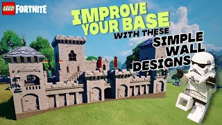 Improve Your Base With These Simple Wall Designs for Lego Fortnite [upl. by Neitsirhc]