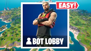 NEW How to Get into FULL BOT LOBBIES In Fortnite Chapter 2 PS5MOBILEXBOXPC Bots Lobby Glitch [upl. by Tak183]