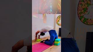 Back bending 👏🏼 painrelief backpain yoga viralvideo [upl. by Aicilra]