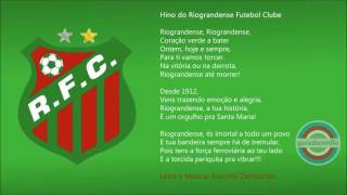 Hino do Riograndense F C de Santa Maria  RS [upl. by Johppa]