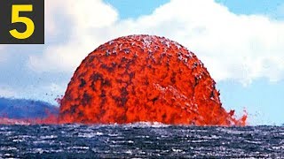 Top 5 Lava VS Water Videos [upl. by Hadihahs]