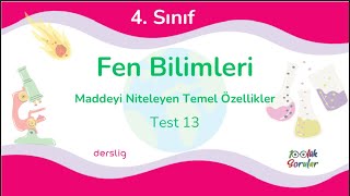 4 Sınıf Fen Bilimleri Maddeyi Niteleyen Özellikler [upl. by Atsugua]