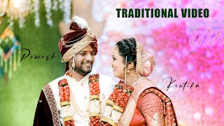 Spectacular Journey into Maharashtrian Wedding Traditions  Krutika amp Pomesh  Wedding Video [upl. by Auod]