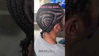 Men cornrows braids shorts shortvideo youtubeshorts shortsfeed hairstyles [upl. by Dlnaod]