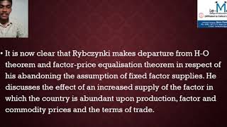 Rybczynski Theorem  International Trade [upl. by Einhapets]