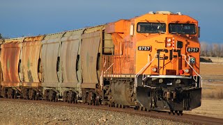 SUPER RARE CP potash train with KCS and UP And CP 8757 Every Child matters unit near Carseland AB [upl. by Shelley567]