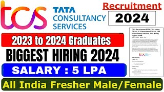 TCS MASS HIRING 2024 ✅ TCS MBA Hiring Jobs for Freshers  Jobs in TCS 🔥  Latest Jobs 2024 [upl. by Euqinitram588]