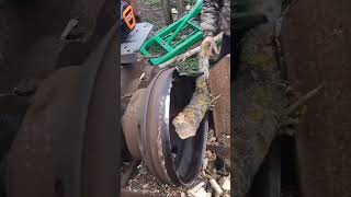 Process of Cutting Tree Branches with a Circular Saw Blade [upl. by Tadeo]