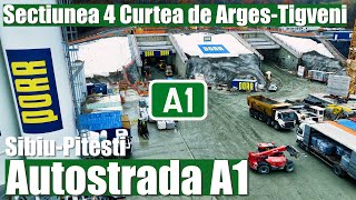 AUTOSTRADA A1 Sibiu Pitesti  Sectiunea 4 Curtea de Arges  Tigveni  24112023 [upl. by Aridnere]