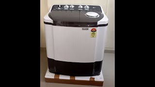 Unpacking LG 7 Kg 5 Star Wind Jet Dry SemiAutomatic Top Loading Washing Machine Dark Gray [upl. by Aniat550]