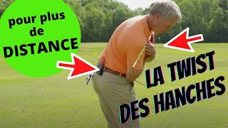 Golf conseils pour PLUS de PUISSANCE  la twist des hanches [upl. by Pavkovic776]