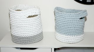 Tuto crochet spécial débutant le panier à anses pas à pas ✨ Marion Blush [upl. by Henebry]