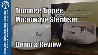 Tommee Tippee Microwave Steriliser Demo amp Review How to use Steam Seriliser Closer to nature [upl. by Danelle357]