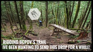 Yuka Made Me Do It This Drop Was SCARY Ridding BCPOVs Trail [upl. by Ardolino]