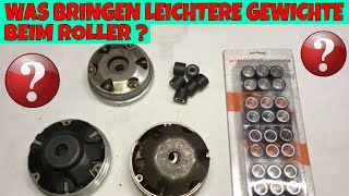 FAQ Was bringen leichtere Gewichte beim Roller  Antrieb optimieren [upl. by Puto738]