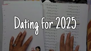 Dating My 2025 Daily Planner  Chatting About NoSpend Year  Custom Date Stickers for Download [upl. by Nnaik]