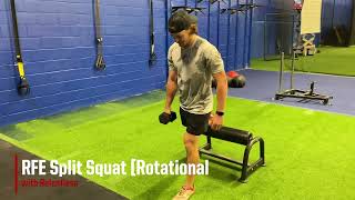 RFE Split Squat Rotational [upl. by Walli]