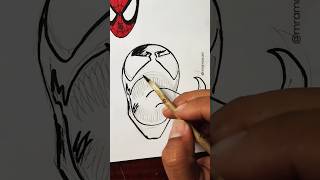 Venom drawing lineart howtodraw comodesenhar sketchbook venom spiderman [upl. by Therese]