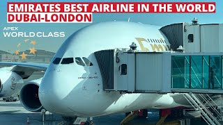 Emirates A380 ✈️economy class Best airline in the worldDubaiLondon Heathrowfull flight report [upl. by Shurlocke]