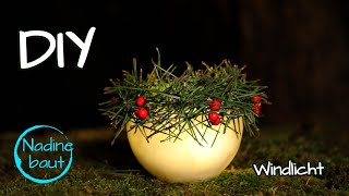 Weihnachtsdeko selber machen  Windlicht selber basteln  Geschenkidee Weihnachten  DIY [upl. by Clemens]