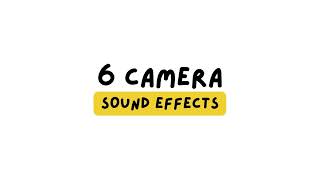 6 camera shutter sound effects [upl. by Leavitt]