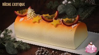 ❅ Recette de Bûche de Noël Exotique Passion Mangue Litchi ❅ [upl. by Erret]