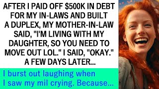 My mother in law kicked me out as soon as I paid off the 500K debt for my in laws [upl. by Currey620]