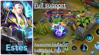 Estes Best Build 2024  Fully Healing And Fight In Enemy Turret [upl. by Perrine]