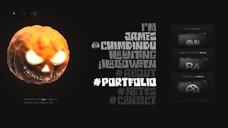 How I created a halloween theme for my personal portfolio website [upl. by Kazmirci432]