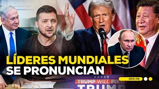 Donald Trump líderes mundiales se pronuncian por resultados en EEUU  RPPESPECIALES [upl. by Lednic]