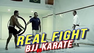 Pelea sin reglas  BJJ vs Karate [upl. by Darwin]