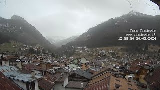 Timelapse 30032024  Webcam Casa Ciajeole  Moena Val di Fassa Dolomiti [upl. by Lorry]