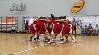 Maccabiah 2009 USA Girls Under 18s Pregame chant [upl. by Farrell]