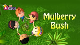 Here We Go Round The Mulberry Bush with Lyrics  LIV Kids Nursery Rhymes and Songs  HD [upl. by Tennos]