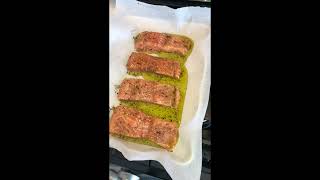 Oven roasted fresh Atlantic salmon with Italian herbs  Perfectly cooked at home [upl. by Fisher151]