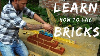 HOW TO LAY BRICKS FOR BEGINNERS Bricklaying for beginners ep4 [upl. by Mcmath]