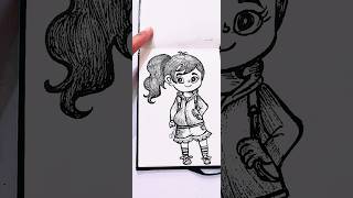 DIV cartoon character easy drawing ideas art drawing viralvideo status shorts bts youtube [upl. by Halludba]