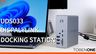 TobenONE UDS033 DisplayLink Docking Station The Ultimate Triple Monitor Setup for 2024 [upl. by Ambler]