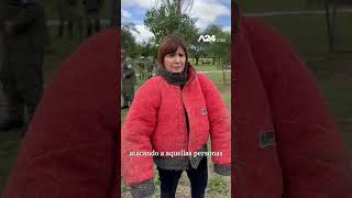 🐶 PATRICIA BULLRICH HIZO UNA DEMOSTRACIÓN CON PERROS DE SEGURIDAD [upl. by Maril959]