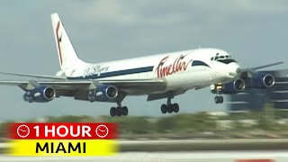 1 Hour of Plane Spotting at MIAMI 1997 [upl. by Sirraf291]