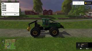 Farming Simulator 2015 Testing JOHN DEERE 748H LS 2015 V10 [upl. by Notanhoj]