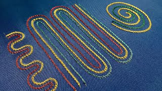 Aari embroidery free tutorials 2  Chain stitch [upl. by Naffets]