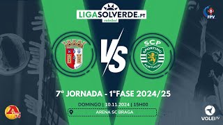 SC BRAGA x SPORTING CP  7ªJORNADA  LIGA SOLVERDEPT 2024 2025 [upl. by Agnella]