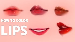 🍓How I Color Strawberry Lips In Ibis paint x [upl. by Wolsniw]