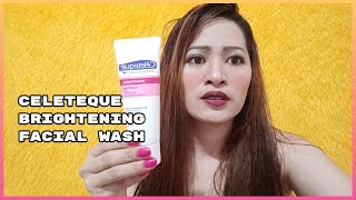 CELETEQUE BRIGHTENING FACIAL WASH REVIEW [upl. by Yendyc]