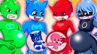 Brewing Baby Cute But Catboy Love Owlette Pregnant Catboys Life Story  PJ Mask 2D Animation [upl. by Dean]