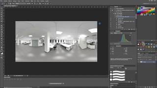 8K equirectangular Photoshop automation 1st pass process [upl. by Kalin]