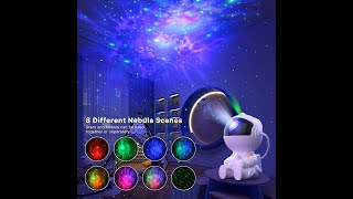 Astronaut Star Projector Night Light with Remote Control 360 Adjustable Design Bedroom Nebula Galaxy [upl. by Varney521]