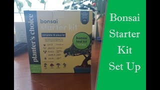 Bonsai Starter Kit  Planters Choice  Unboxing and Plant with me [upl. by Riebling]